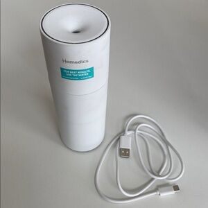 Homedics White Travel Humidifier with USB